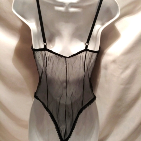 SEXY black lace Teddy negligee - Picture 6 of 8